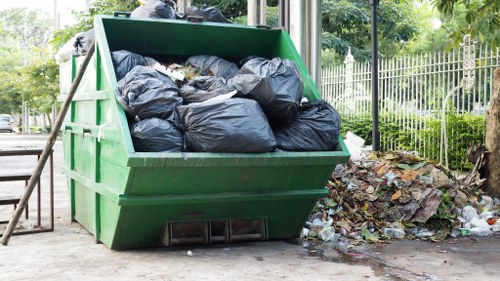 Advanced technology used in waste management and recycling.